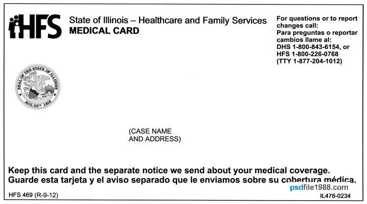 USA Illinois HFS Medical Card